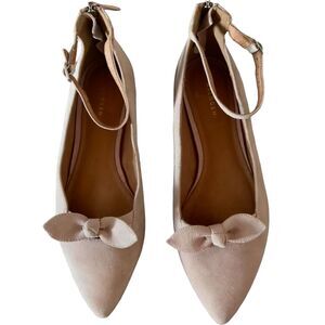 Halogen Flats Suede Leather Pointed Toe